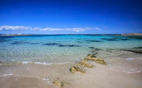 Beach in Formentera Stock Photos