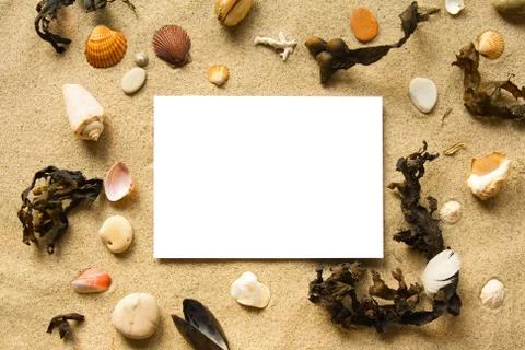 Beach frame Stock Photos