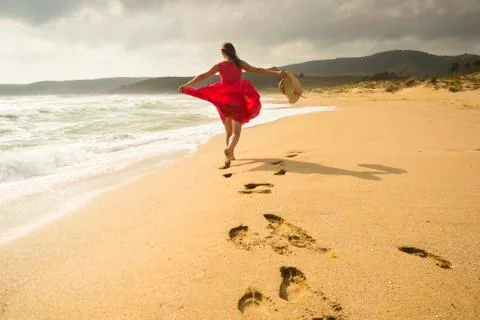 Beach freedom Stock Photos