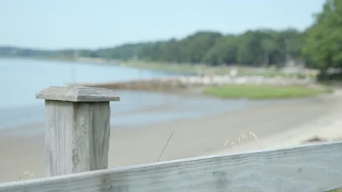 Beach in Freeport, Maine Stock Footage 122585370