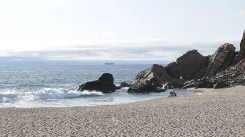 Beach friends Stock Footage 46403423