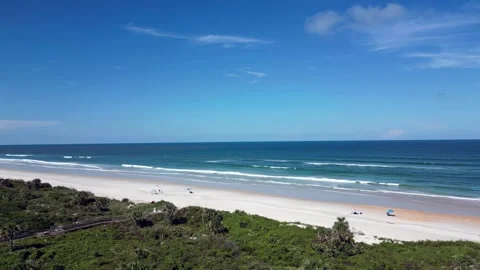 Beach front pan right 1 스톡 동영상 250175287