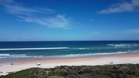 Beach front pan right 2 Vídeo Stock 250175275