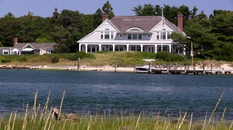 Beach front property Stock Footage 49248837