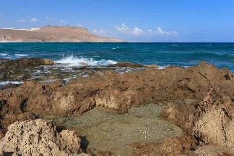 Beach full of rocks Stock Photos