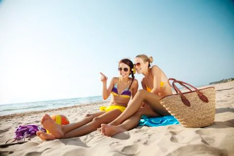 Beach fun Stock Photos