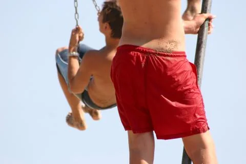 Beach fun Stock Photos