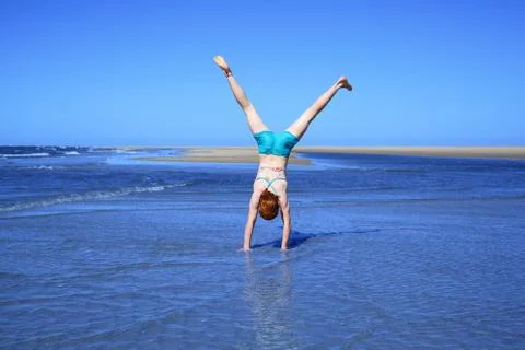Beach fun Stock Photos