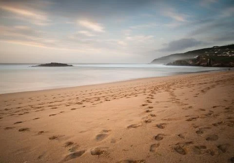 Beach in galicia, spain. Stock Photos