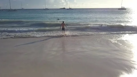 Beach Game Stock Footage 125660143