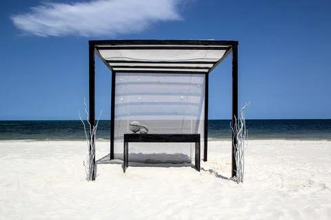 Beach gazebo 2 Stock Photos