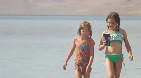 Beach girls Stock Footage 27075697