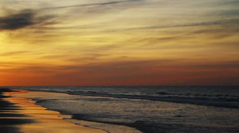 Beach of Gold Loop Stock Footage 29728980