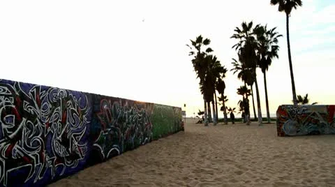 Beach Graffiti Sunset Vidéo 10722079