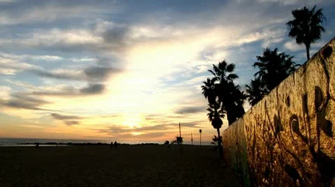 Beach Graffiti Sunset Vidéo 10722082
