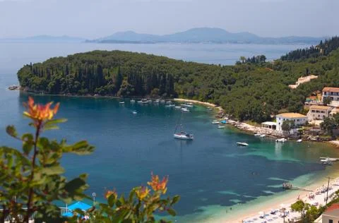 Beach in greece Stock Photos