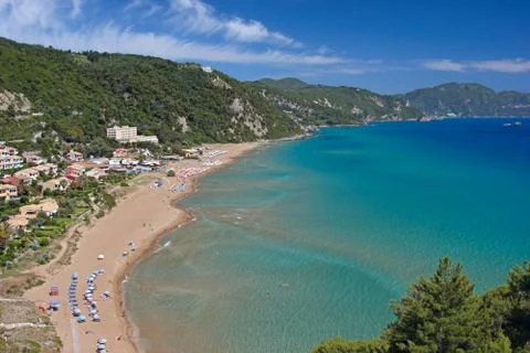 Beach in greece Stock Photos