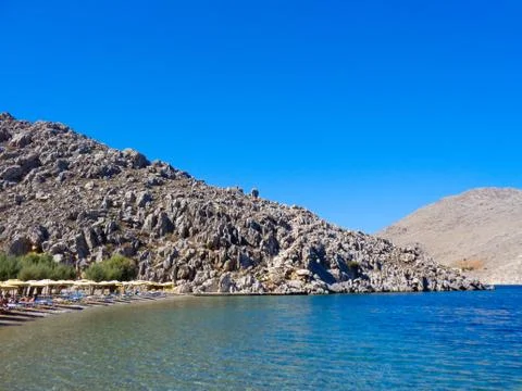 Beach in greece Stock Photos
