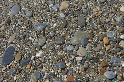 Beach ground life macro background covid-19 june season creta island greece h Stock Photos