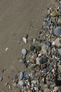 Beach ground life macro background covid-19 june season creta island greece h Stock Photos