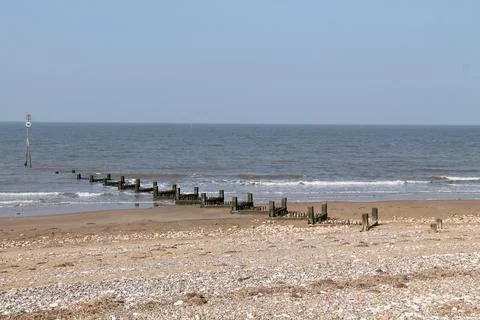 Beach Groyne. Foto stock