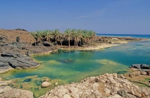 Beach of Hadibu Stock Photos
