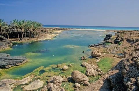 Beach of Hadibu Stock Photos