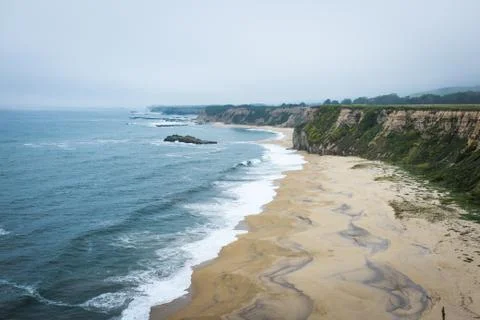 Beach in Half Moon Bay Stock Photos