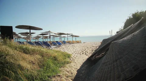 Beach on Halkidiki, Greece Stock Footage 33665295