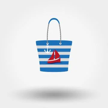 Beach handbag Stock Illustration