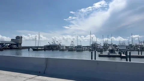 Beach harbor drive. 4k60 Stock Footage 208879587