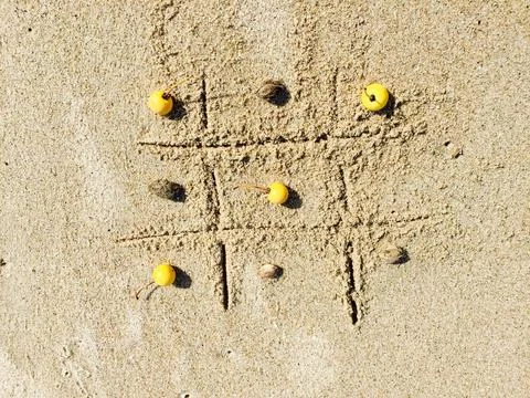 Beach hash game Fotos de archivo