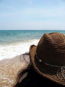 Beach hat Stock Photos