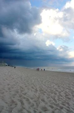 Beach Haven storm clouds Foto stock