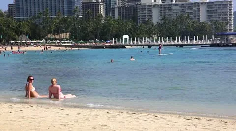 A beach in Hawaii 動画素材 10877971