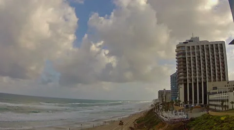 Beach of Herzliya3 Stock Footage 50407593