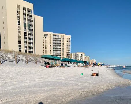 Beach High Rise condos Stock Photos