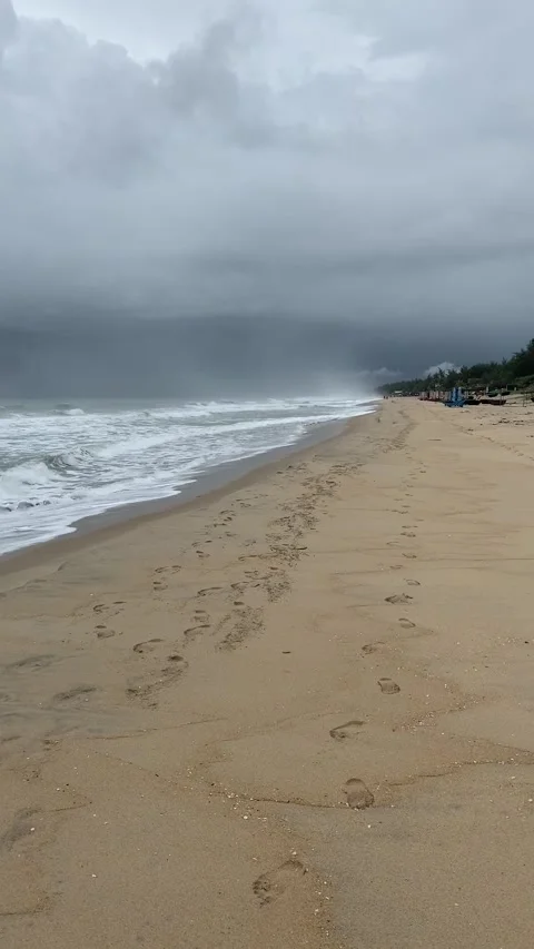 Beach in Hoi An Stock Footage 345143795