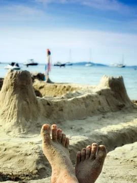 Beach holiday Stock Photos