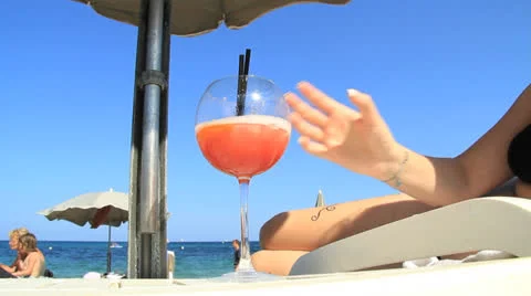 On the beach holidays outdoor Vídeo Stock 24778306