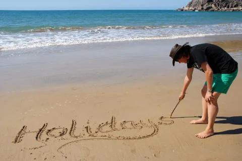 Beach Holidays Foto stock