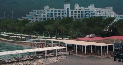 Beach holidays.Top view Video stock 154846902