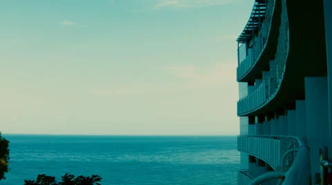 Beach hotel Stock Footage 39002552