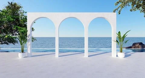 Beach house 15 Stock Illustration