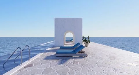 Beach house 26 Stock Illustration