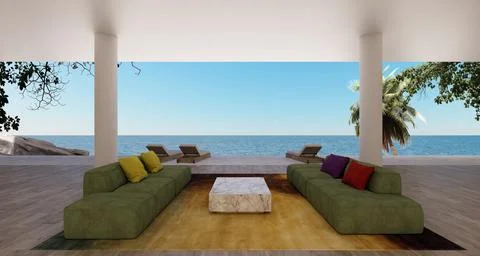 Beach house 4 Illustrazione stock