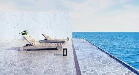 Beach house 7 Illustrazione stock