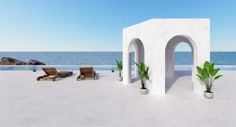 Beach house 9 Stock Illustration