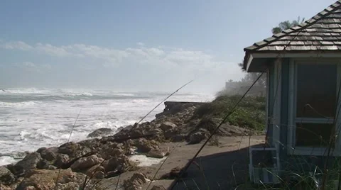 Beach House close Up Stock Footage 7902032