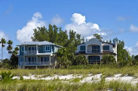 Beach House Construction Stock Photos